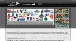 Desktop Screenshot of collegiatesocceracademy.com